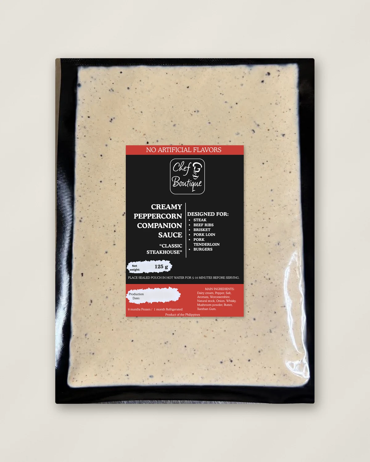 Creamy Peppercorn Companion Sauce — Classic Steakhouse, Double-Serve Pouch